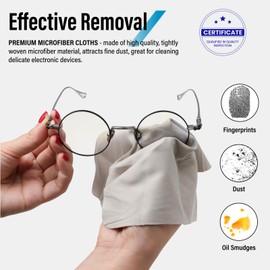 Dhoptical Anti-Fog Microfiber Cloth, 3 Pack Anti-Fog Eyeglasses Gray Cleaning Cloth for Glasses Goggles Motorcycle Helmet Camera Lens