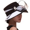 June's Young Women Church Hats Formal Dress Derby Hats with