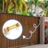 MorningRo 4 Pack Slide Gate Guide Roller Adjustable Dual Nylon