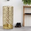 Joveco Metal Umbrella Racks, Gold Round Stand Holder Organizer with