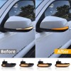 XUKEY 2 Sequential LED Side Mirror Turn Signal Lights Smoked
