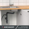 KIRCHHOFF ECO-SAVE Space-Saving Siphon Kitchen Sink, Drain for Kitchen Sink,