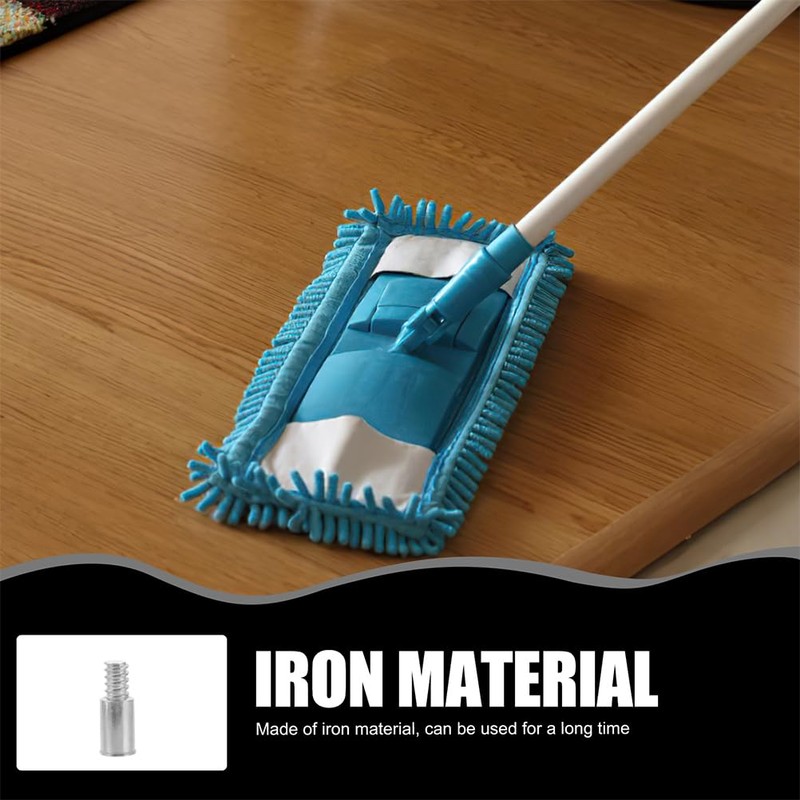 Gatuida 2pcs Broom Handle Threaded End Handle Tips for Metal