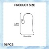 8 Pairs Solid Silver 925 Earring Hooks, Silver Earring Hooks