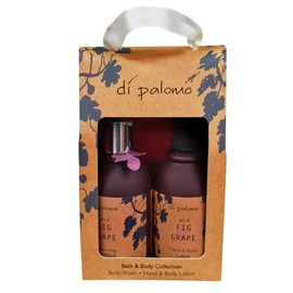 Di Palomo Wild Fig & Grape - Bath & Body Collection. Set Contains 240ml Hand & Body Lotion and 240ml Moisturising Body Wash. Beautifully Packaged in Gift Box. Divine Gifts For Her.