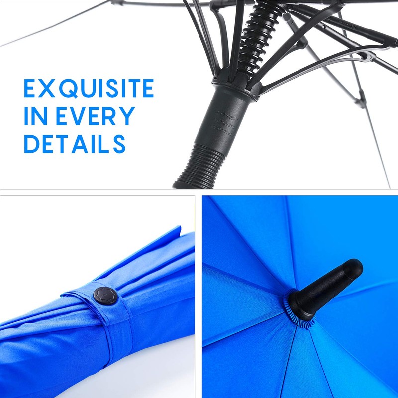 RUMBRELLA 55/62 Inch UV Golf Umbrella Large Oversize Double Canopy
