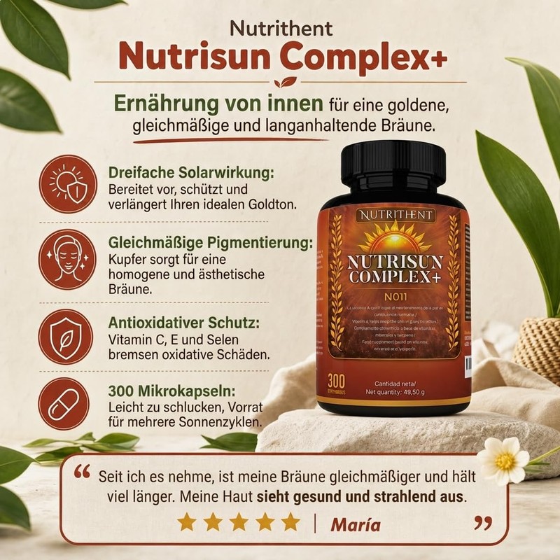 300 Tablets Tanning Capsules with Beta Carotene, Copper, Selenium, Lycopene,