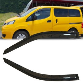 2pcs Original Shatterproof Rainproof Side Window Wind Deflectors for 2014-2019 Nissan NV200 Taxi/City Express,Rain Guards,Nice Looking Window Visors for Cars,Vent Deflector 92523