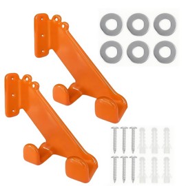 HKQBXO 2 Stück Wandhaken Garage Schwerlast, Motorsägenhalterung, Werkzeug Wandhalterung, Schwerlasthaken, Gerätehaken, Kettensägenhalterung für Die Wand in der Garage, mit Zwei Montageoptionen