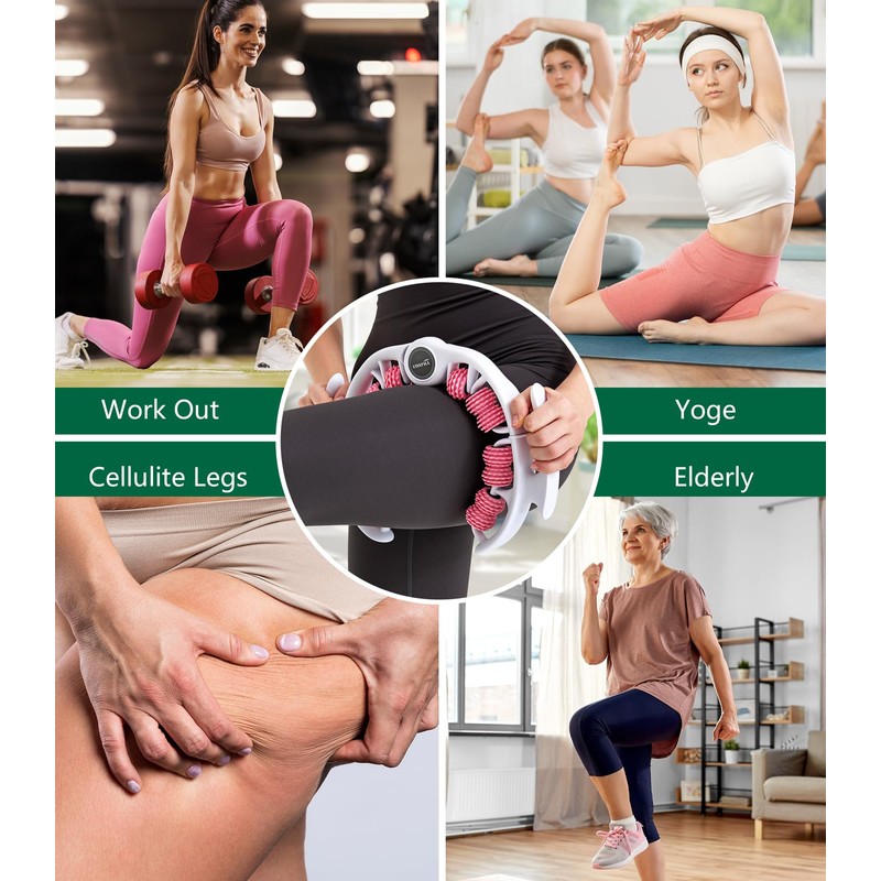 Uoxfill Cellulite massage tool | 360°removable cellulite remover for legs