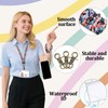 2 Set Stretchy Scrunchie Lanyard Teacher Lanyard Scrunchie Keychain Wristlet