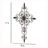 Retrome 27" H Metal Cross Wall Decor, Arrow Accents, Bronze………
