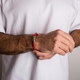 Akitsune Portus Sailing Rope Bracelet | Magnetic Capsule Clasp Bracelet Women's Anchor Men's Maritime - Silver, Nylon