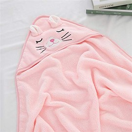 FANZIFAN PC Bath Towel, 1 Bath Towel Hooded Super Soft Warm Super Absorbent Hooded Bath Towel for Baby Shower Boys Girls Newborn