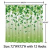 AIBIIN 72x72 in St. Patrick's Day Clover Shower Curtain for