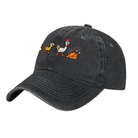 Chicken Vintage Washed Cotton Baseball Caps Men Women Adjustable Unstructured Hat