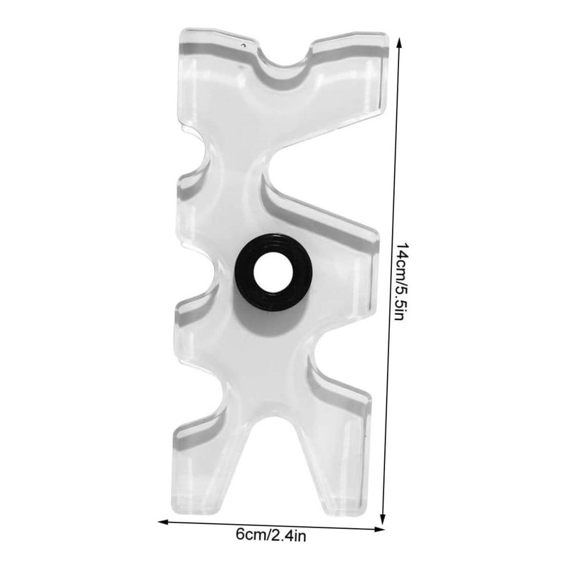 Toddmomy 2pcs Plastic Pool Cue Bridge Head Wall Shelf Brackets,