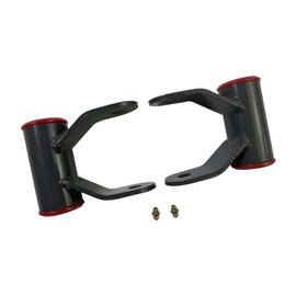 BST BSSP 2" Rear Drop shackles Shackle Kit Compatible with 2002 2003 2004 2005 2006 2007 2008 Dodge Ram 1500 4WD Lowering Shackles Drop Shackles Hangers