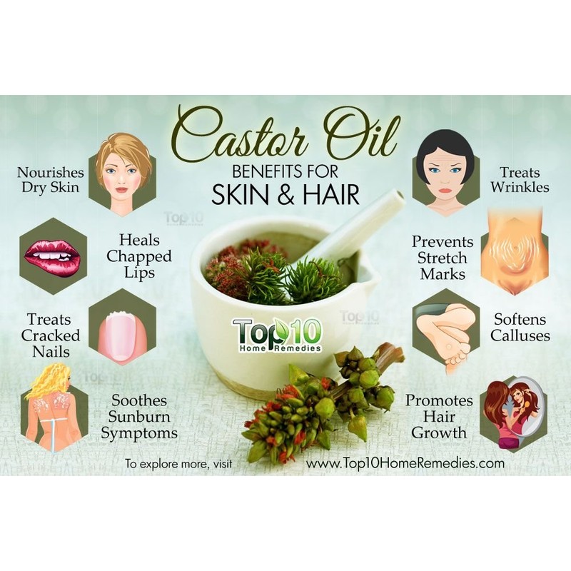 Castor Oil - 100% Pure Oil - 500ml Cold Pressed