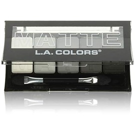 L.A. Colors 5 Color Matte Eyeshadow, Black Lace, 0.08 Oz