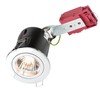 Knightsbridge Fixed GU10 230V 50W IC Fire-Rated Downlight-Chrome, Metal