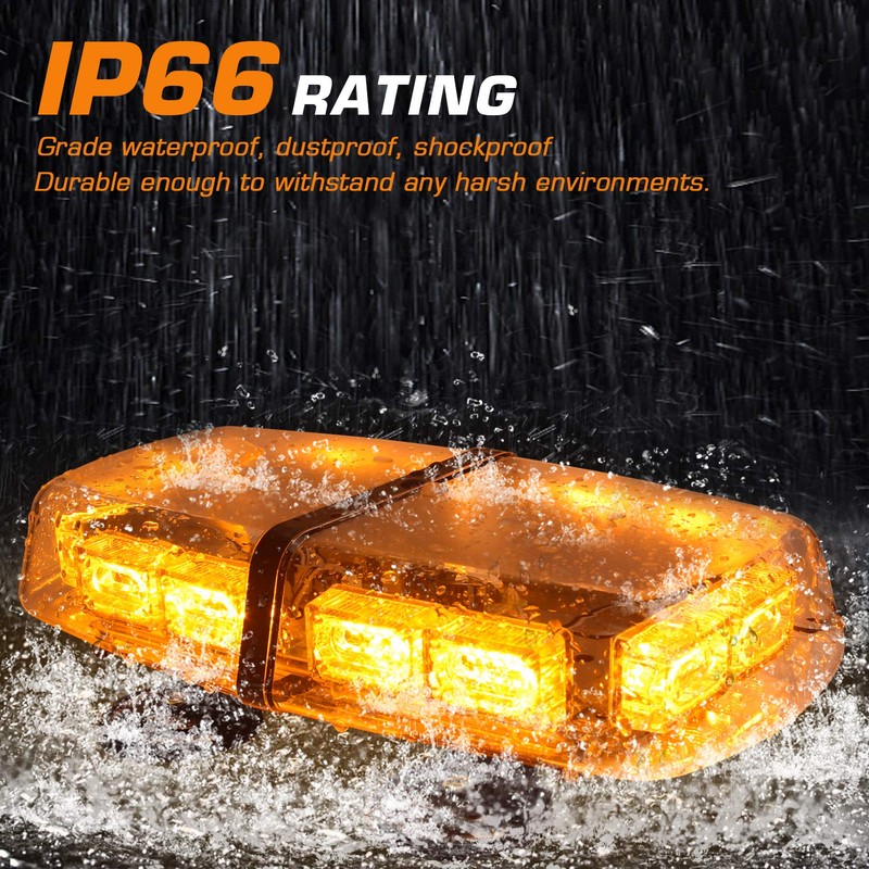LINKITOM Rooftop LED Strobe Lights -72 LED High Intensity Emergency