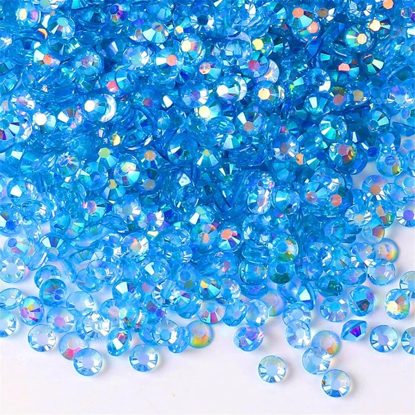 1000 Pieces SS20 5mm Flatback Rhinestones AB Clear Round Gems