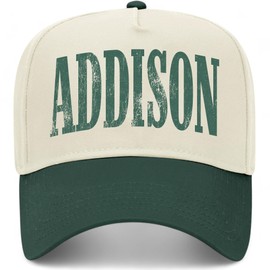 Addison Vintage Trucker Hat | Premium Snapback Baseball Hat for Men & Women (US, Alpha, One Size, Green/Natural)