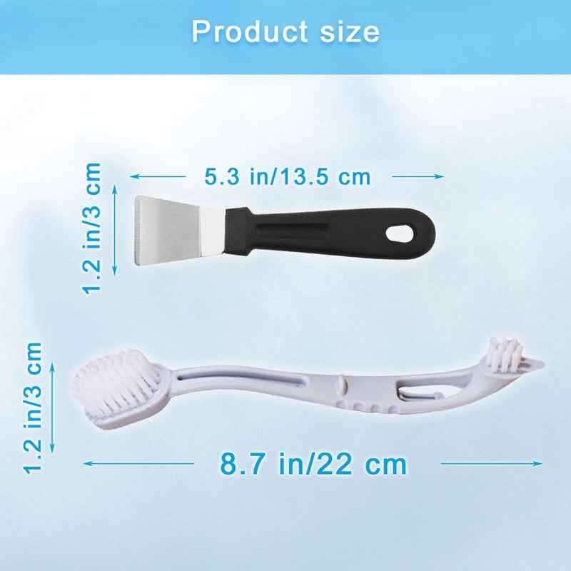 Bird Cage Cleaner Bird Cage Brush with Two Brush Heads