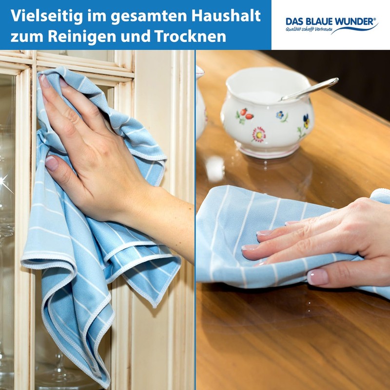 Das blaue Wunder Brilliant Cleaning Cloth, Cleaning Cloths, Streak and