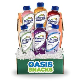 Oasis Snacks Electrolit Premium Hydration Electrolyte Beverage, Multi Flavor Variety, 21 Fl Oz (6 Flavor Variety, Pack of 6)
