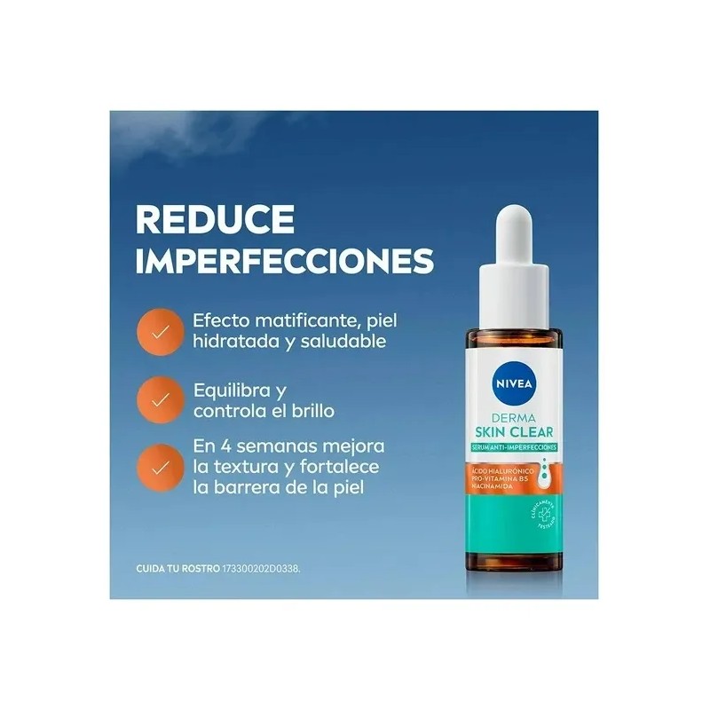 Nivea Derma Skin Clear Sérum Antiimperfecciones 30 ml Día y