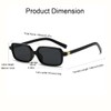 Azoxus Small Rectangle Sunglasses 90s Retro Women Men Sunglasses Vintage