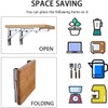 Pack of 2 Stainless Steel Folding Console Heavy Duty Shelf