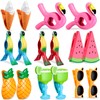 Rtteri 16 Pcs Beach Towel Clips for Beach Chairs Cute