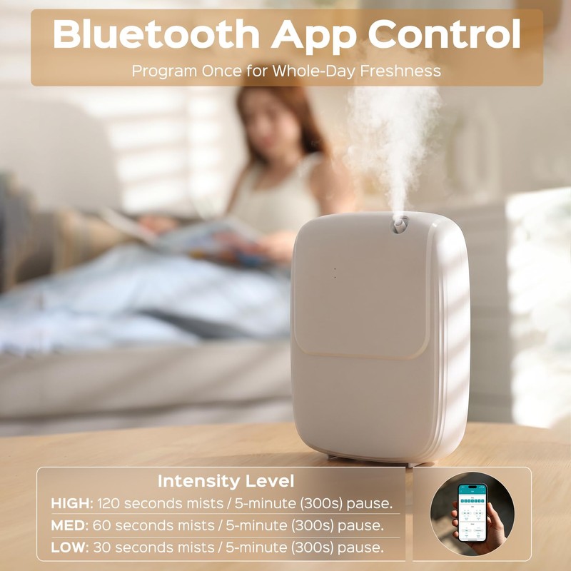 Waterless Essential Oil Diffuser — 3000sq.ft Smart Scent Air Machine