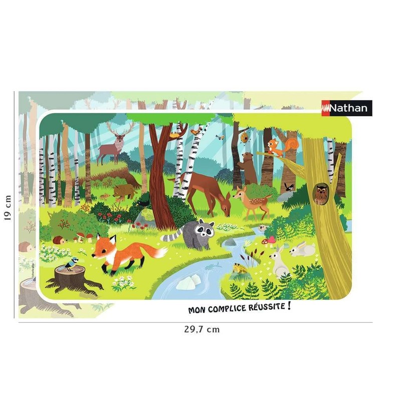 Ravensburger 4005556860111 Puzzle Frame 15 Pieces Forest Animals Children's Puzzle