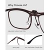 FAA'N Flip up Reading Glasses for Women Men,Square Frame Readers