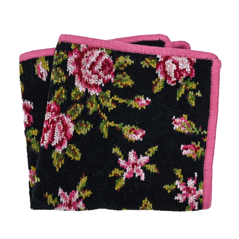 フェイラー ハンカチ ハンドタオル タオルハンカチ 30cm MIRIAM CHERRY ミリアム ブラック チェリー