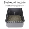 Sfozstra Cats Litter Box Low: Open Sifting Design -Tracking Space