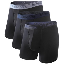 Men's 50S Ultra-Soft Boxer Briefs Cooling Underwear for Men Tag-Free No Ride-Up Mens Underwear