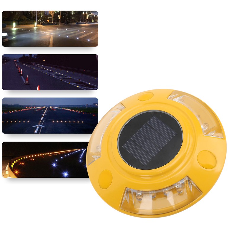 Solar Dock Light Driveway Marker Road Stud Lights IP68 Waterproof