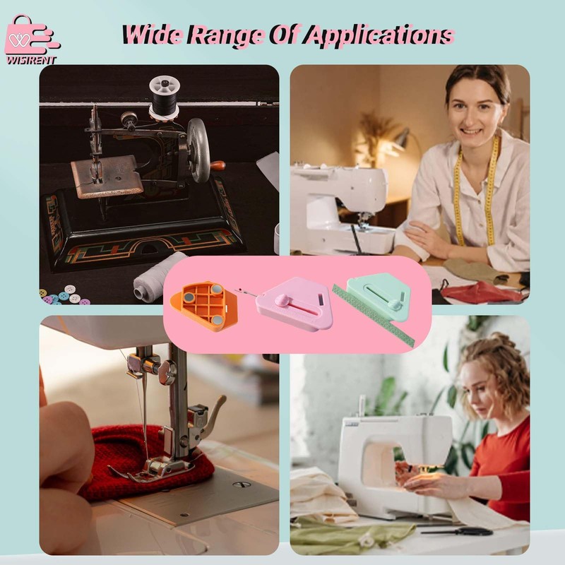 WISIRENT Pack of 3 Magnetic Seam Guide, Magnetic Sewing Guide