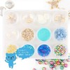 Princess-style Marine Parts with Mini Starfish Nail Resin Material, Set