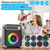 Karaoke Machine with 4 Wireless Microphones, Portable Bluetooth 5.1 Speaker