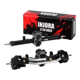 INJORA ProSteer Double Joint 40g Front and 22g Rear Axle for 1/24 Axial SCX24 Upgrade