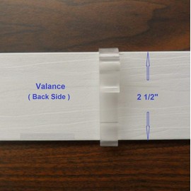 20pcs Valance Clips 2-1/2'' Window Blinds Hidden Clip Clear Plastic for Horizontal Blinds Valance Retainer Holder for 2inch(50mm) Blinds