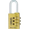 ABUS 20134 Brass Combination Lock 165/20SB, Size: 20 mm