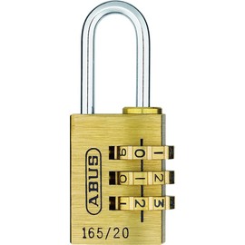 ABUS 20134 Brass Combination Lock 165/20SB, Size: 20 mm