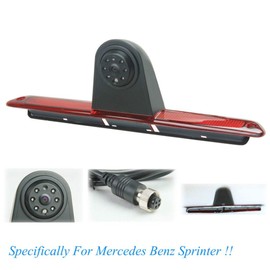 KNRAGHO Sprinter Brake Light Backup Camera Compatible for B E N Z Sprinter/Crafter Vans (Without Monitor and Without led Light)
